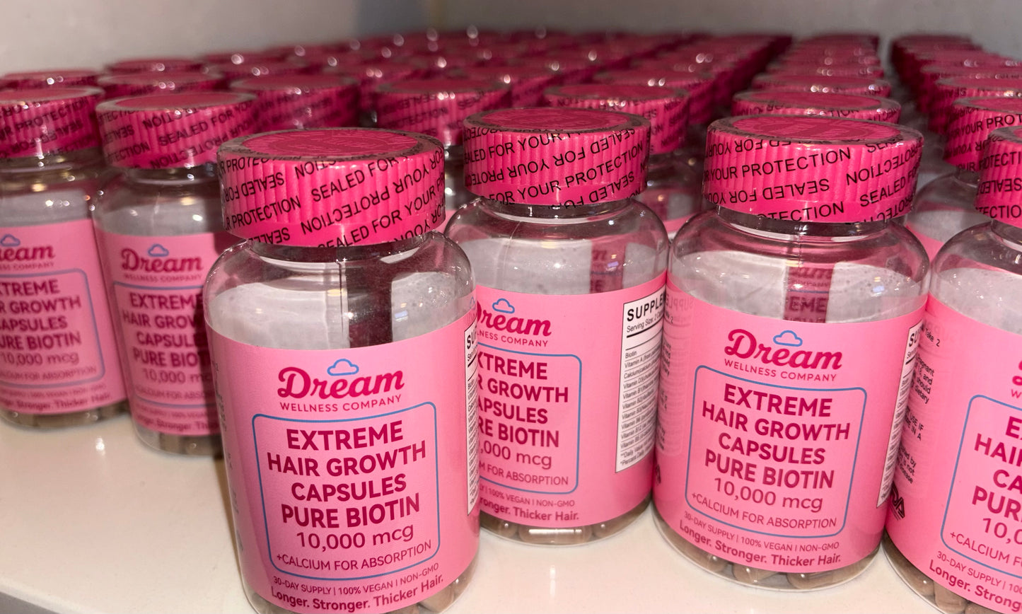 EXTREME HAIR GROWTH! Pure Biotin Capsules (10,000 mcg)