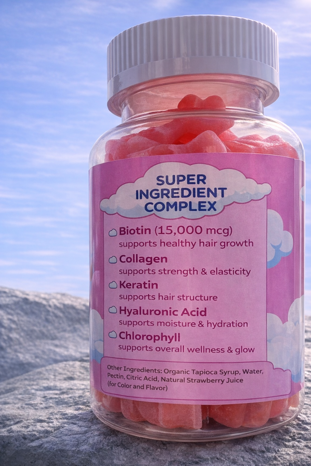 Long Hair Gummy Bear! (Biotin Gummy Bears)