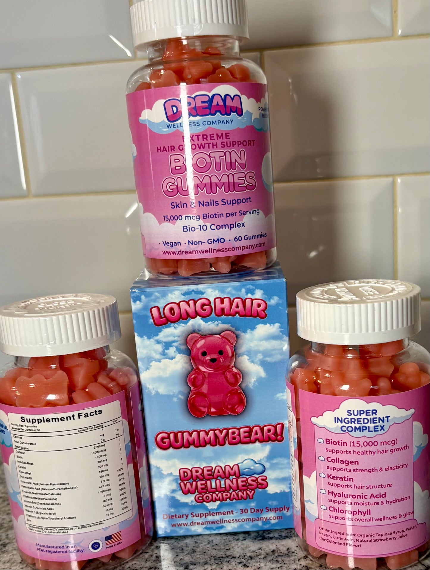 Long Hair Gummy Bear! (Biotin Gummy Bears)